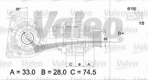 VALEO 437227 Alternator